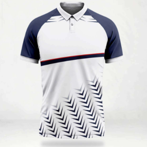 Cricket Jersey Design White and Blue